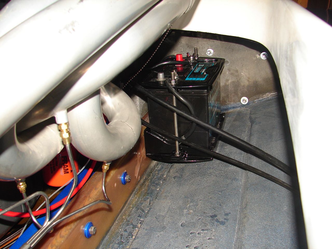 Stringer Mount Battery Tray